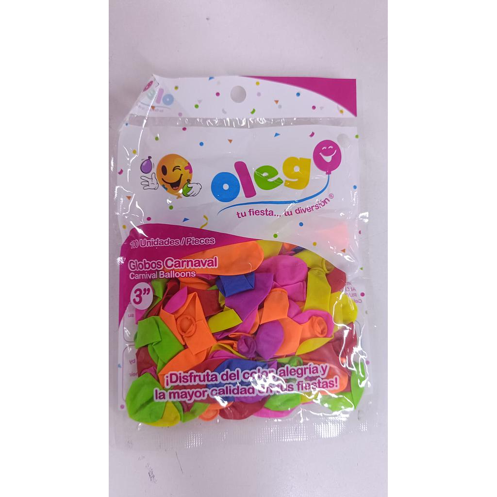 Globo Carnaval Olego #3 x 50 Unds