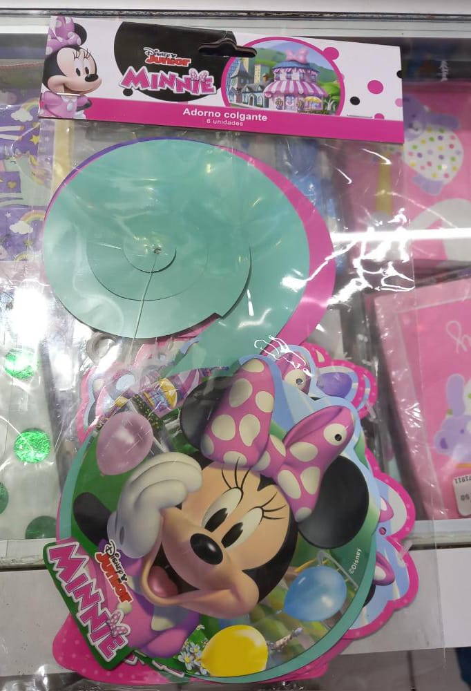 GUIRNALDA DE LETRAS FELIZ CUMPLEAÑOS X 1 UND MINNIE