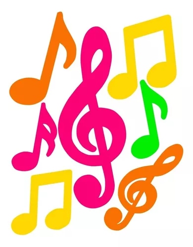 NEON TROQUELADO NOTAS MUSICALES
