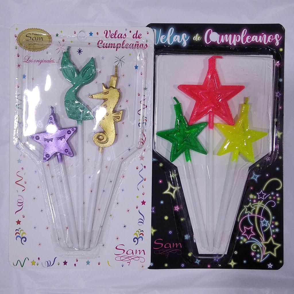 VELAS TOPERIN PINTADAS