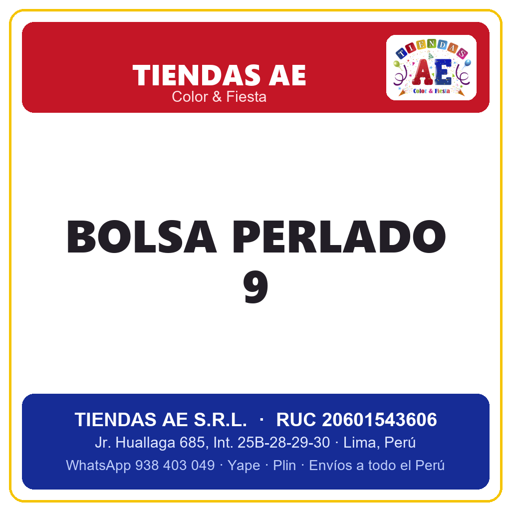 BOLSA PERLADO 9