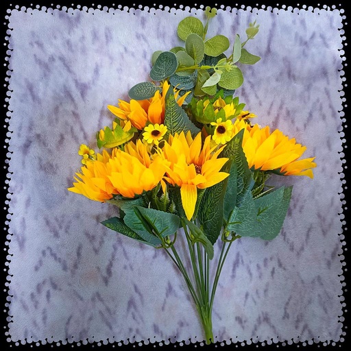 [FAG01] Flores Artificiales Girasol x 9 und