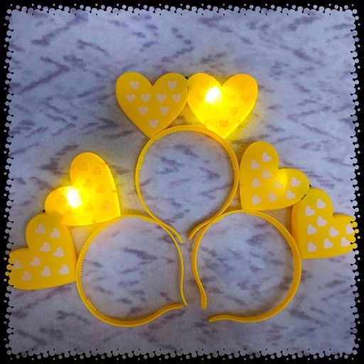 [VCCL01] Vincha Corazón Con Luces x 1 Und