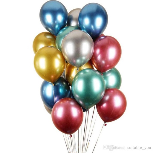Globos Latex Cromados #12 X 50 Und