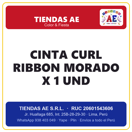 [p347] CINTA CURL RIBBON MORADO X 1 und  (copia)
