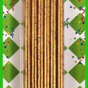 [VPEPD] VELA ESCARCHADA PLATA Y DORADO X 12UND FANTASY