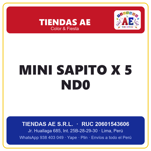 [p280] Mini Sapito x 5 nd0