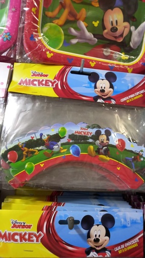 [MCK-560] CENEFA PARA CUPCAKE  SET X 25 UND MICKEY
