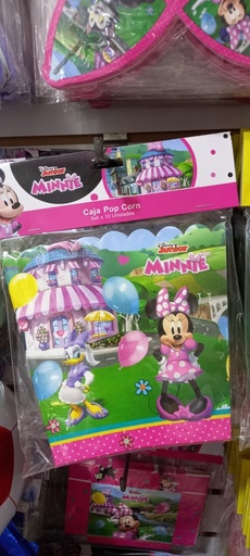 [MNN-730] CAJA PARA POPCORN SET X 10 UND MINNIE