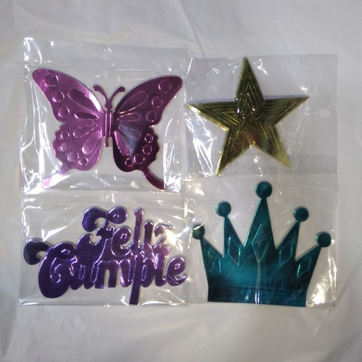 [MA-CO-001406] Mariposas/Coronas/F.C 10X10 CM