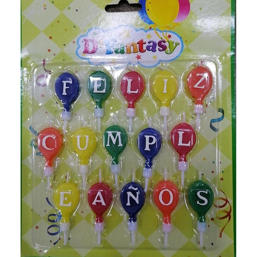 [p44] VELA GLOBOS FELIZ CUMPLEAÑOS